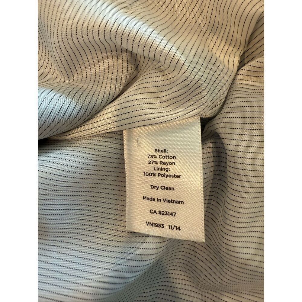 Talbots Bright Blue Linen Jacket- Size 6P - Picture 6 of 7